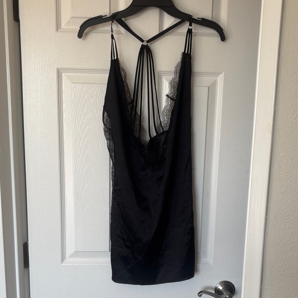 Victoria's Secret Black Satin Lingerie
